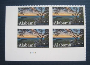 Sc # 5360 ~ Plate # Block ~ Forever Issue, Alabama Statehood, Bicentennial - Picture 1 of 1