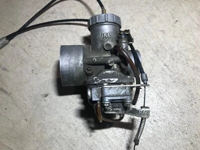 Harley Davidson Mikuni Kogyo carburador vintage com cabo de aceleração - Imagem 1 de 4