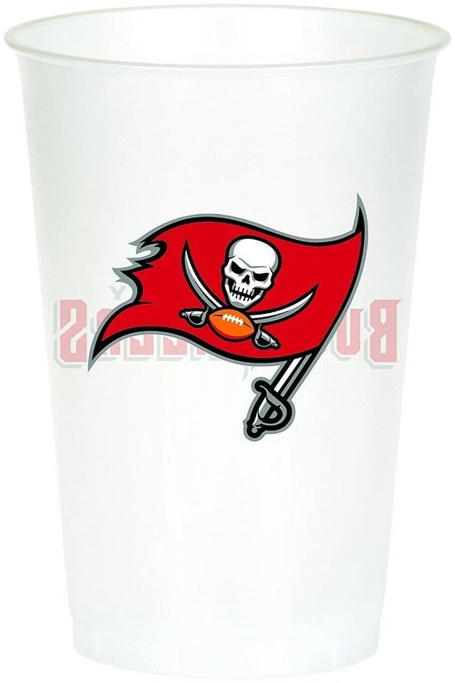 Tampa Bay Buccaneers NFL Pro Football Sports Banquet Party 20 oz. Plastic Cups - Image 1 of 1
