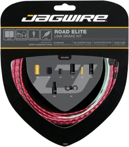 Jagwire Road Elite Link Brake Cable Kit Compatible with SRAM/Shimano | Red - Picture 1 of 1
