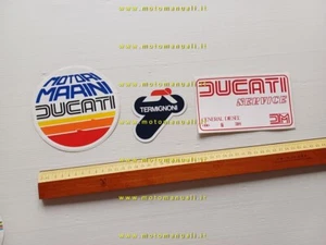Ducati Termignoni lotto adesivi pubblicitari originali anni '80 factory stickers - Picture 1 of 1
