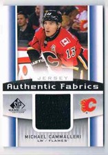 2013-14 SP GAME USED AUTHENTIC FABRICS JERSEY MICHAEL CAMMALLERI  CALGARY FLAMES