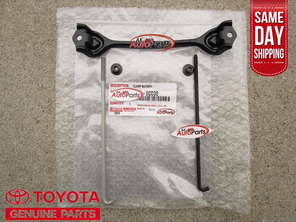 07-21 TOYOTA TUNDRA ABRAZADERA DE RETENCIÓN DE BATERÍA FABRICANTE ORIGINAL NUEVO Foto 1 de 2