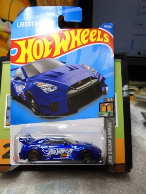 风火轮 HW Dream Garage LB 剪影作品 GT 日产 35GT-RR Ver.2 蓝色 — 第 1/2 张图片