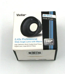 Vivitar 43mm 0.43X Professional Wide Angle Lens with Macro - Picture 1 of 3