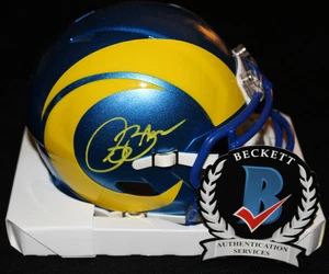Isaac Bruce signed Speed Mini Helmet, San Francisco 49ers, Beckett BAS - Picture 1 of 4