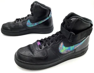 Nike Air Force 1 High '07 LV8 Black Iridescent Metallic 806403-002 Size 10~READ~ - Picture 1 of 5