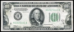 FR. 2154-H 1934-B $100 FRN FEDERAL RESERVE NOTE ST. LOUIS, MO GEM UNCIRCULATED - Picture 1 of 2