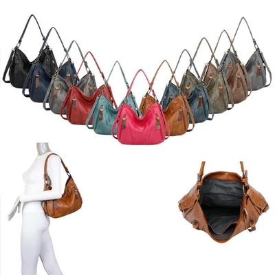 ITALYSHOP24.COM DAMEN TASCHE SHOPPER HOBO BAG Schultertasche Umhängetasche CROSSBODY FREIZEIT