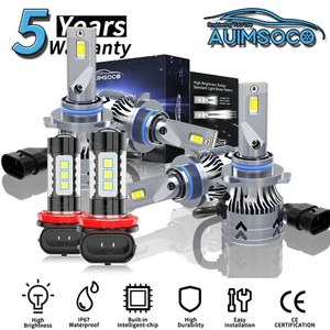 6x LED Headlight Kit + Fog Light Bulbs For Chevrolet Colorado 2004-2008 160000LM - Picture 1 of 16