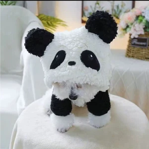 Panda Hund / Katze Kleintier Halloween Kostüm mit Leine Haken XS Chihuahua Katze - Bild 1 von 2