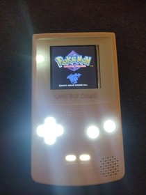Nintendo Game Boy Color System White Backlit Rechargeable Battery (READ DESC)