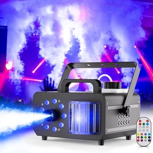 Macchina del fumo verticale 2000 W 9 LED DMX telecomando palco macchina della nebbia matrimonio festa DJ - Foto 1 di 14