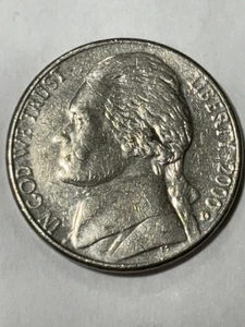 2000 D Jefferson Nickel, Dbl Strike Obverse DDO/DDR Errors - Picture 1 of 5