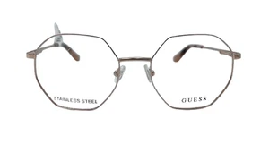 Women Guess GU2849 028 Rounded Edges Shiny Rose Gold Designated Eyeglasses - Picture 1 of 8
