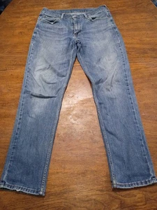 Jeans uomo Levi’s W33 L32 gamba dritta lavaggio medio pantalone denim elasticizzato - Foto 1 di 13