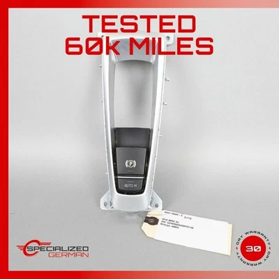 2016 BMW X5 F15 Center Console Parking Brake Switch & Bezel Molding OEM Used Foto 1 de 4