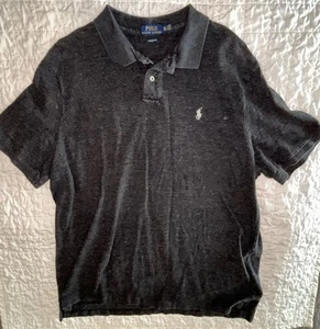 POLO RALPH LAUREN Mens Polo Shirt CXL Charcoal Gray Cotton - Picture 1 of 4
