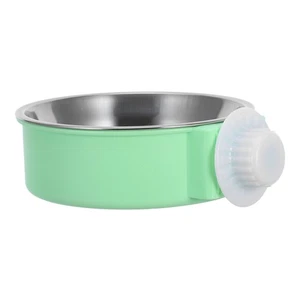 Hanging Stainless Steel Bowl Dog Bowls for Small Dogs Feeding Travel Pet - Picture 1 of 12