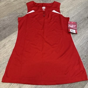 New With Tags Rawlings Tank Top Mens Small Red With Logo Sleeveless Shirt w/Tag - Picture 1 of 6