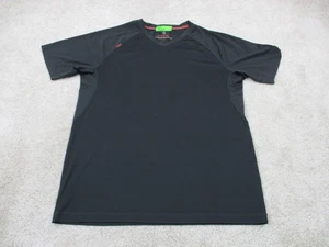 Rhone Reign Shirt Herren Medium Schwarz Gym Athletic Workout Kurzarm V-Ausschnitt - Bild 1 von 11