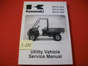 KAWASAKI UTILITY VEHICLE MULE 3010 3020 3000 SERV & PREP #99924-1262-06 2001-06 - Picture 1 of 8