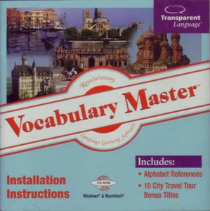 VOCABULARY MASTER CD-ROM Windows PC Mac 12 LANGUAGE SOFTWARE New SEALED - Picture 1 of 1