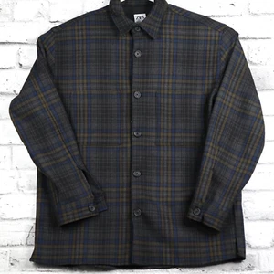 Zara Men's Plaid Casual Button Down Overcoat Size XL Casual Relaxed Fit New - Picture 1 of 13