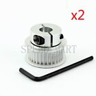 2Pcs Htd3m 30T Clamping Type Timing Pulley 6.35Mm Bore 11Mm Width  Stepper Motor