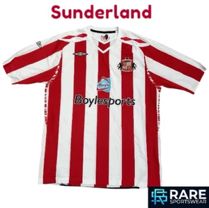 AUTHENTIC SUNDERLAND 2007-08 HOME FOOTBALL SHIRT XL ADULT UMBRO (V GOOD) - Picture 1 of 6