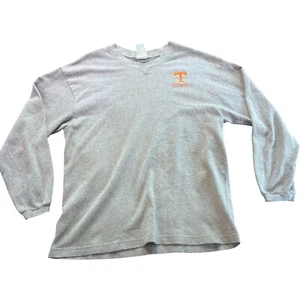 Camiseta de los Voluntarios de Tennessee para Hombres Gris Briar Creek NCAA Fútbol Deportes Cuello en V - Imagen 1 de 4