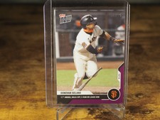 2020 MLB Topps NOW Purple Parallel #159 Donovan Solano 6/25 San Francisco Giants