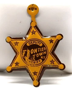 Vintage North Hudson NY FRONTIER TOWN Broschüre Deputy Sheriffs Abzeichen Adirondacks Neu aus altem Lagerbestand - Bild 1 von 8