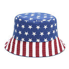 New Mens Womens Double Sided Bucket Hat Flag Of The United States Hat Usa Cap