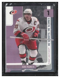 2002-03 BAP First Edition He Shoots He Scores Points #1 Ron Francis 1 pt. - Picture 1 of 2