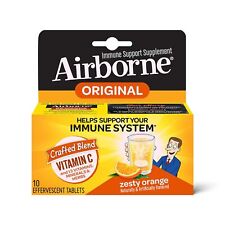 Airborne 1000mg Vitamin C with Zinc Effervescent Tablets, Immune Support... 