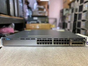 Cisco WS-C3750X-24P-S PoE Gigabit switch - Picture 1 of 3