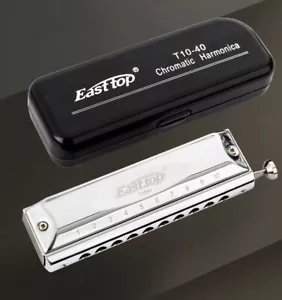 EASTTOP T10-40 Chromatic Harmonica Key of C 10hole 40Tone Mouth Organ Harmonica - Picture 1 of 13