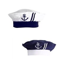 Newborn Infant Nautical Sailor Navy Embroidered Baby Boy Hat 3 Months-4Yrs