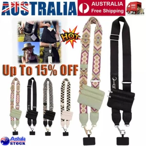 2024 New Phone Strap with Zippered Pouch Cross Body Phone String Wallet Pouch SW - Picture 1 of 21