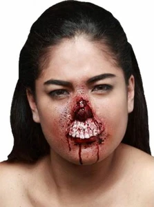 CHEWED NOSE - LATEX PROSTHETIC WOUND APPLICATION HALLOWEEN HORROR - Picture 1 of 1