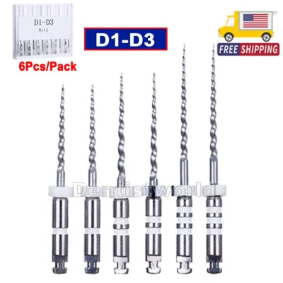 Стоматологический репетиционный двигатель корневой канал NiTi эндодонтия заполнение вращающиеся пилки D1-D3 - Изображение 1 из 4