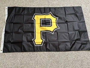PITTSBURGH PIRATES FLAG 3X5 BANNER 3 X 5 NEW FAST FREE SHIPPING PITTS PIRATE - Picture 1 of 1
