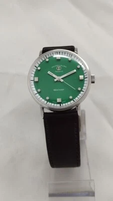 Rare Favre Leuba Geneva Sea chief Handwinding Men's watch Green Dial Swiss 61513 - Image 1 of 4
