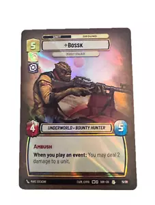 Star Wars Unlimited Weekly Promo Bossk #15 / 20 Foil - Pack fresh - Picture 1 of 2