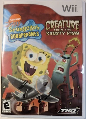SpongeBob SquarePants Creature from the Krusty Krab Wii Tested & Works no manual - Image 1 of 4