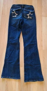 Wrangler Rock 47 donna junior jeans denim taglio stivaletto 3/4 vita bassa - Foto 1 di 8