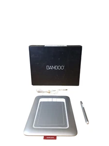 Wacom Bamboo CTH-461 Fun Pen Graphic Drawing Silver Tablet with Pen - Picture 1 of 4