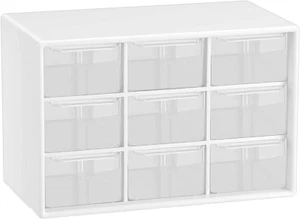 Small Drawer Organizer for Desk, Mini Desktop Drawer Organizer with 9 Clear Draw - Picture 1 of 12