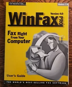 Users Guide WINFAX PRO Version 4.0 Windows 9/96 Symantec Faxing Software Book - Picture 1 of 18